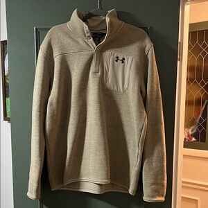 Under Armour Beige Quarter-Zip Pullover